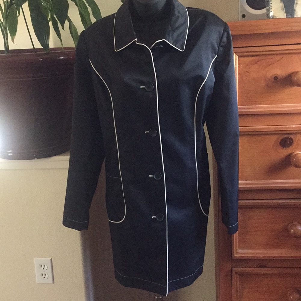 Black Jacket w/ White Trim